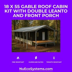ARIZONA FIRE RESISTANT 30 X 30 GALVANIZED STEEL CABIN KIT