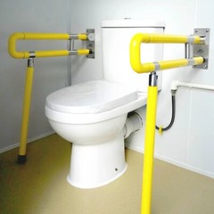 Handicap-Accessible Portable Restroom w/ Bowl & Sink Mobile Toilet for Disabled