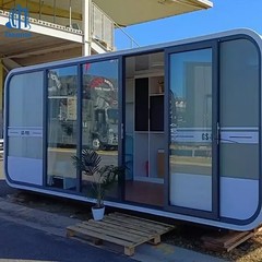 Apple Cabin Pod House Modular Glamping Unit Round Window Vacation Cabin