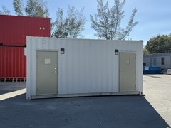 Restroom shipping container Conex Portable bathroom