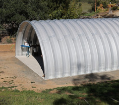 40x30x20 DuroSPAN Steel Air & Boat Hangar Building Open Ends Direct