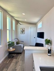 New Forever Tiny Home on Wheels 40′ Suite with bed closet & full kit & bath