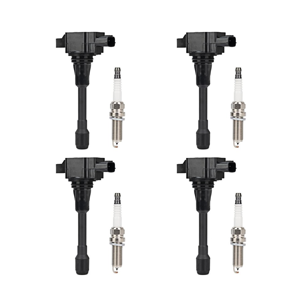 4Pcs UF549 Ignition Coil Pack and 9029 Iridium Spark Plug Compatible with Nis…