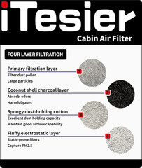Cabin & Engine Air Filter Kit for Tacoma (2024 2025 2026) 2.4L, 4Runner (2025-20