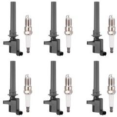 DG500 Set of 6 Ignition Coil Pack and Iridium Spark Plug Compatible with Ford…