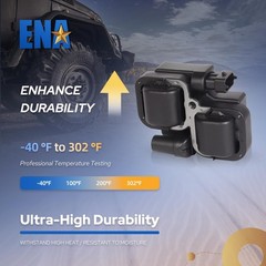 ENA Set of 6 Ignition Coil with 12 Iridium Spark Plug and Wire Set Compatible…