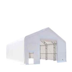 TMG Industrial 30′ x 40′ Dual Truss Storage Shelter w/ Heavy Duty 17oz PVC Cover