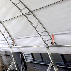 40’x40’x15′ Tarpaulin Tent Warehouse Shed 800sq.ft. Shipping Container Shelter