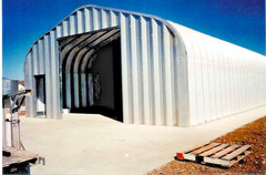 30x42x14 Engineered Steel Building Kit | DuroSPAN Clear-Span Arch with End Walls