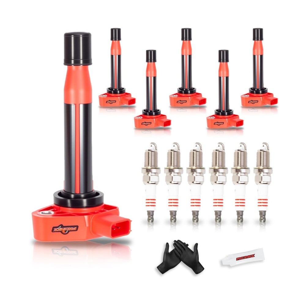 Set of 6 Ignition Coil Pack and Iridium Spark Plugs Fits for Honda 1999-2010 …