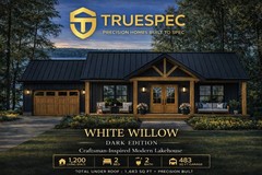 TrueSpec White Willow Prefab Home Kit 1200SF 2Bed 2Bath GARAGE $89,900 Free Ship
