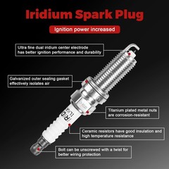 Ignition Coil Pack and Iridium Spark Plug Fits for Murano Altima Quest | UF55…