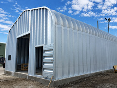 30x42x14 Engineered Steel Building Kit | DuroSPAN Clear-Span Arch with End Walls