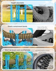 PAULINN 15FT RV Camper Sewer Hose Support, Height Adjustable Sewer Hose Support
