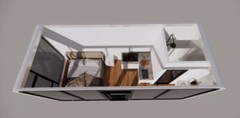 20FT Moon Pod Prefabricated Modular Home Full Bathroom/ Kitchenett Free Shipping