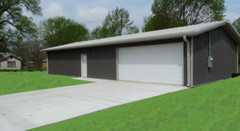 30×40 Steel Building SIMPSON Metal Garage Storage Shop Building Kit