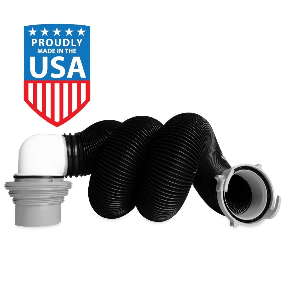 10ft RV Sewer Hose Kit with Fittings and Storage for Camper Trailer Waste