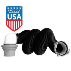 10ft RV Sewer Hose Kit with Fittings and Storage for Camper Trailer Waste