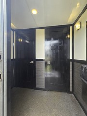 Portable Restroom Trailer, USA Made -2 women stalls, 1 man stall, 3 urinals