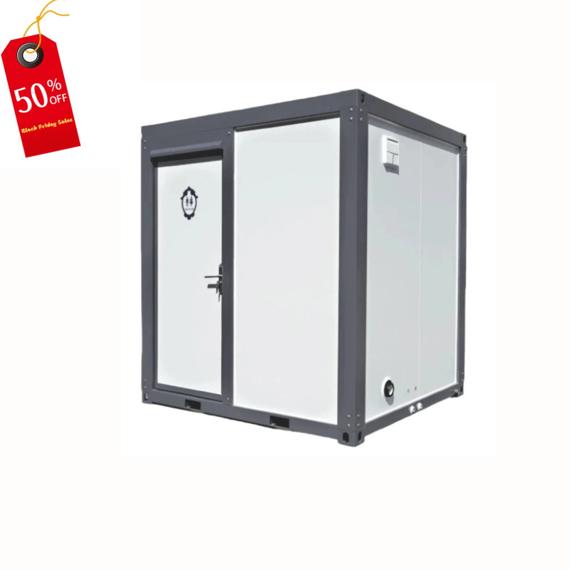 Bastone Private Toilet Portable Toilet with Fan-shaped Door Shower