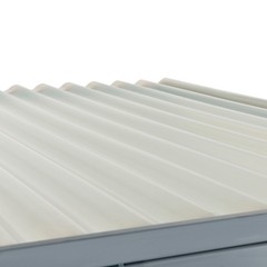 6’5″x3’8″x7′ Bus Smoking Shelter Flat Roof 3-Side Open Front W/Green 5 Gallon