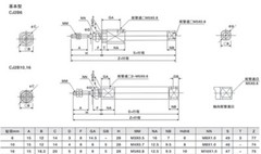 Pneumatic Pen Type Stainless Steel Mini Cylinder CDJ2B16*15/20/25/30/40/50~100mm
