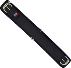 Western Horse Cinch with Stainless Steel Double Roller Buckles, Anti-Slip Terry