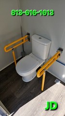 New HD Semi-Permanent Portable Restroom Bathroom Single Toilet or wheelchair