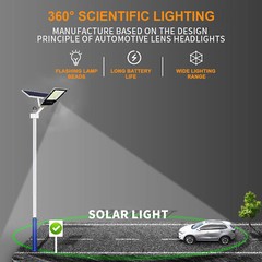 Commercial 2000W Solar Street Lights Outdoor Solar LED Flood Light for Parking