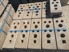 Set of 80 | Construction fence round frame | 3.5 x 2.0 m | Mobile fence 280 lnm
