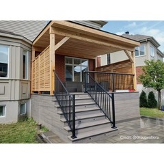 Fortress Building Products Fe26 Black Sand Galvanized Steel Simplified Stair