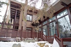 MODERN LOG HOUSE KIT #LH-293 ECO FRIENDLY WOOD PREFAB DIY BUILDING CABIN HOME
