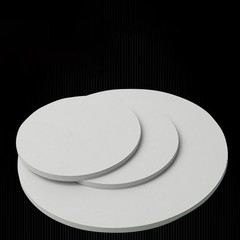 White PVC Round Board Circular Plastic Sheet Disc Thick3-30mm Dia20-300mm