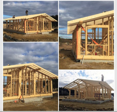 860 sq.ft PREFAB TIMBER FRAME KIT ENGINEERED WOOD HOUSE DIY BUILDING CABIN HOME