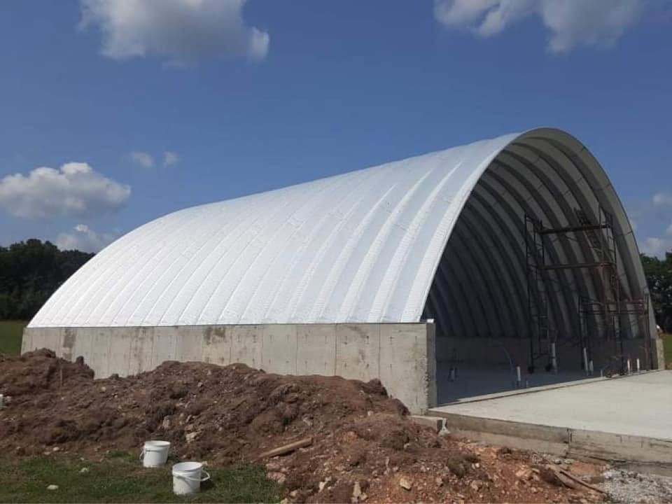 60×120 Quonset Hut – Factory DiRECT with Open Ends in 20 Gauge Steel