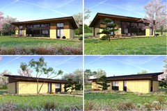 1650 SQ.FT ECO SOLID TIMBER AIRTIGHT PANEL HOUSE KIT MASS WOOD (CLT) HOME PREFAB