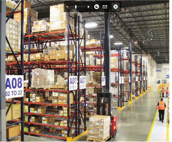(10) BAYS OF TEAR DROP PALLET RACK 42″x96″x16′ Bolted Teardrop Racking NEW