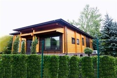 MODERN LOG HOUSE KIT #LH-240 ECO FRIENDLY WOOD PREFAB DIY BUILDING CABIN HOME
