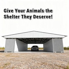 40’x36′ Shipping Container Roof Kit Heavy Duty Steel Shelter No Containers KJ