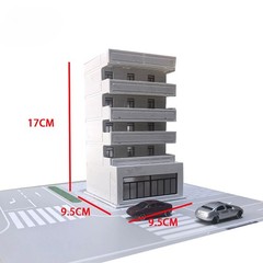 1/100 Diorama Road Street School Community Miniature Buildings Model Ornaments