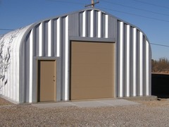 25x24x13 Engineered Steel Building Kit | DuroSPAN Clear-Span Arch System w/ Ends