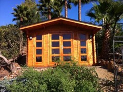 Bristhol 13×11 garden shed – natural wood prefab shed kit