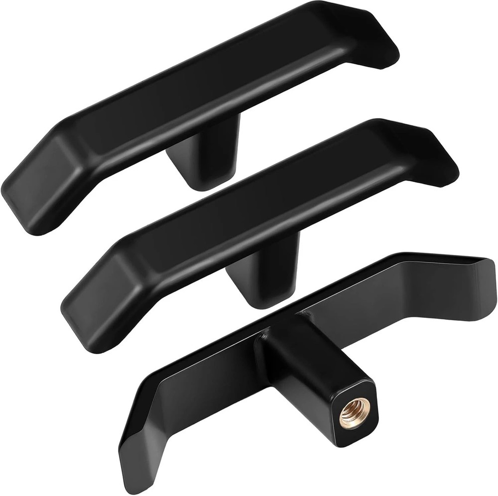 3 Pack RV Waste Valve Handle Replacement, Extension Rod Tank Black
