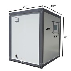 Bastone Outdoor Portable Restroom Mobile Toilet With 1 Shower Bathroom & Sink