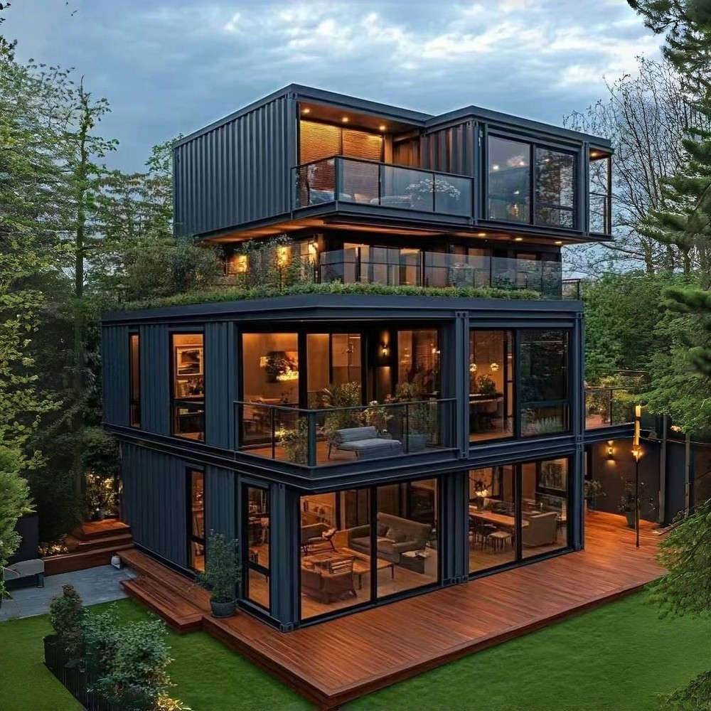 Prefab House 2 Story Container Home Modern Modular Detachable Container House