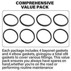 RV Sewer Hose Replacement Gasket 39843,Rubber Seal Fittings for…