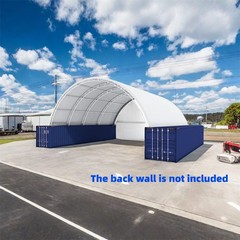 40’x40′ 22oz PVC Shipping Container Canopy Storage Shed Roof Shelter Dual Truss
