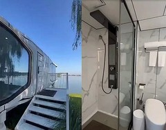 40FT Tiny Homes to Live in for Adults Fully Furnished Capsule House Portable…