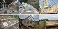 273 sg.ft СANDLE HOUSE KIT #PW-23 PREFAB DIY PLYWOOD BUILDING CABIN HOME MODULAR