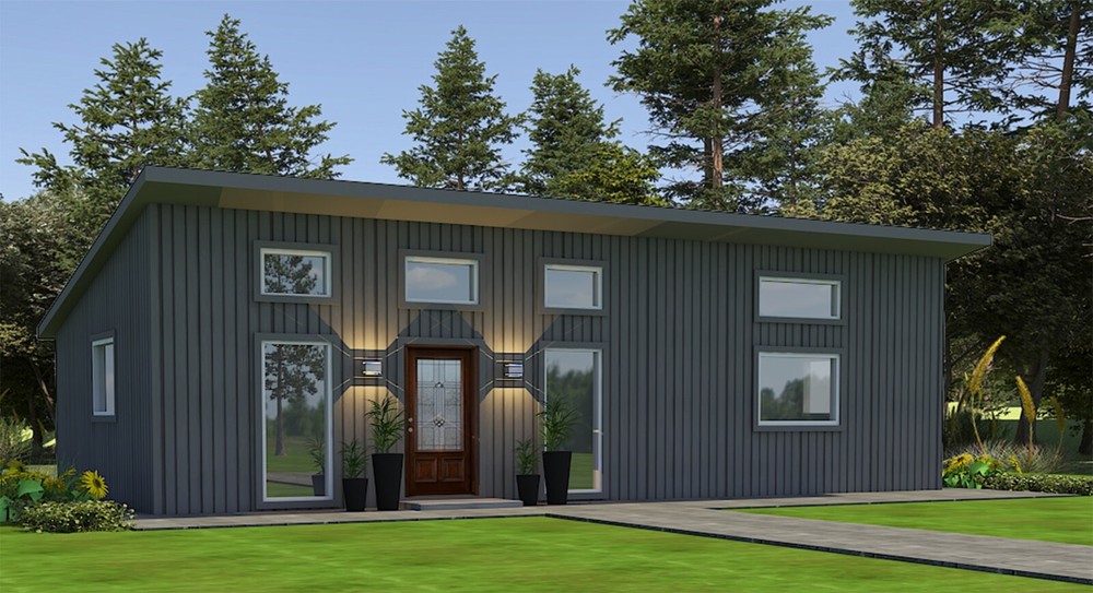 Flat Pack House, a complete bolt and snap together 800 Sq Ft home kit.